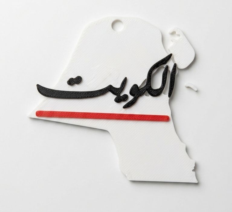 Kuwait Red Line Map – خريطة الكويت خط أحمر
